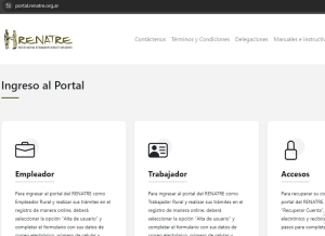 Nuevo portal web del RENATRE
