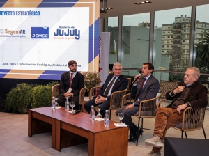 Plan estratégico. Sadir rubricó una carta de intención con el Servicio Geológico Minero Argentino