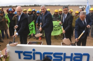 Morales y Larreta dieron inicio a la construcci&oacute;n de una planta generadora de insumos para fabricaci&oacute;n de carbonato de litio