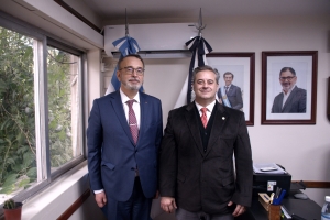 Gast&oacute;n Mill&oacute;n recibi&oacute; al embajador de Ucrania, Yurii Klymenko