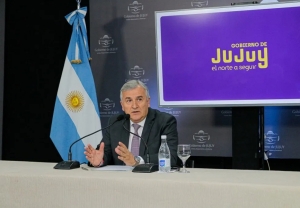 Gerardo Morales reafirm&oacute; "el camino de desarrollo de Jujuy ante el mundo"