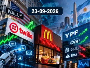 Twilio sube por la IA, McDonald&rsquo;s cae y el mercado argentino abre con cautela