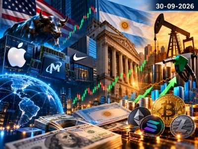 Mercados cerraron septiembre con rebote del Merval, bonos en recuperación y Wall Street sostenido por la tecnología