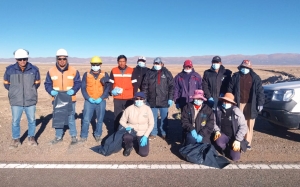 Acciones de saneamiento en la Ruta Provincial 52